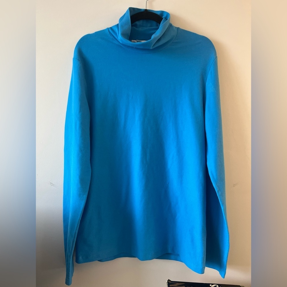 COS Blue Turtleneck Shirt